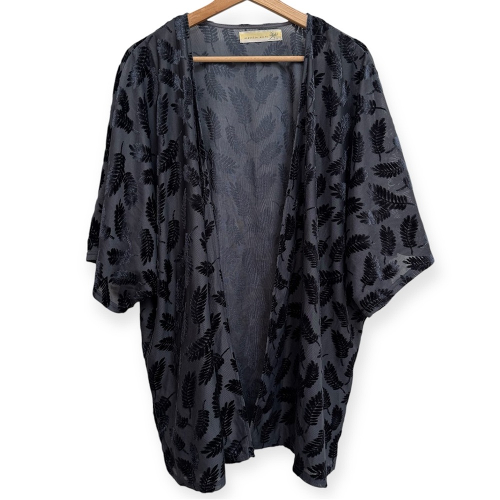 Magnolia South‎ Velvet Burnout Kimono Cardigan Large